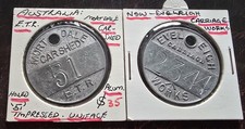Australia Token / Workers Checks. Eveleigh Carriage Works, Mortdale Carshed (2)