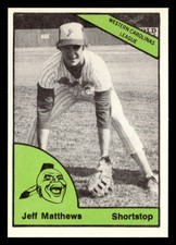 1978 TCMA Greenwood Braves Jeff Matthews #0351 NM Greenwood Braves