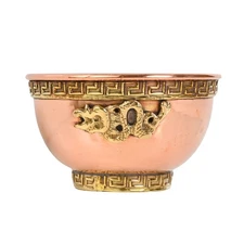 Dragon Copper Offering Bowl for Altar Use, Rituals, Incense, Smudging, and