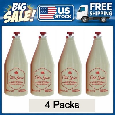 Old Spice Classic Scent Men's Aftershave, 6.37 fl oz 4 Packs