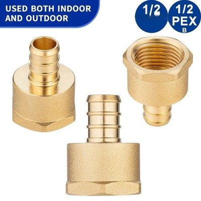 1/2 Zoll PEX B Messing NPT Adapter für Trinkwasser Kupferrohrsysteme