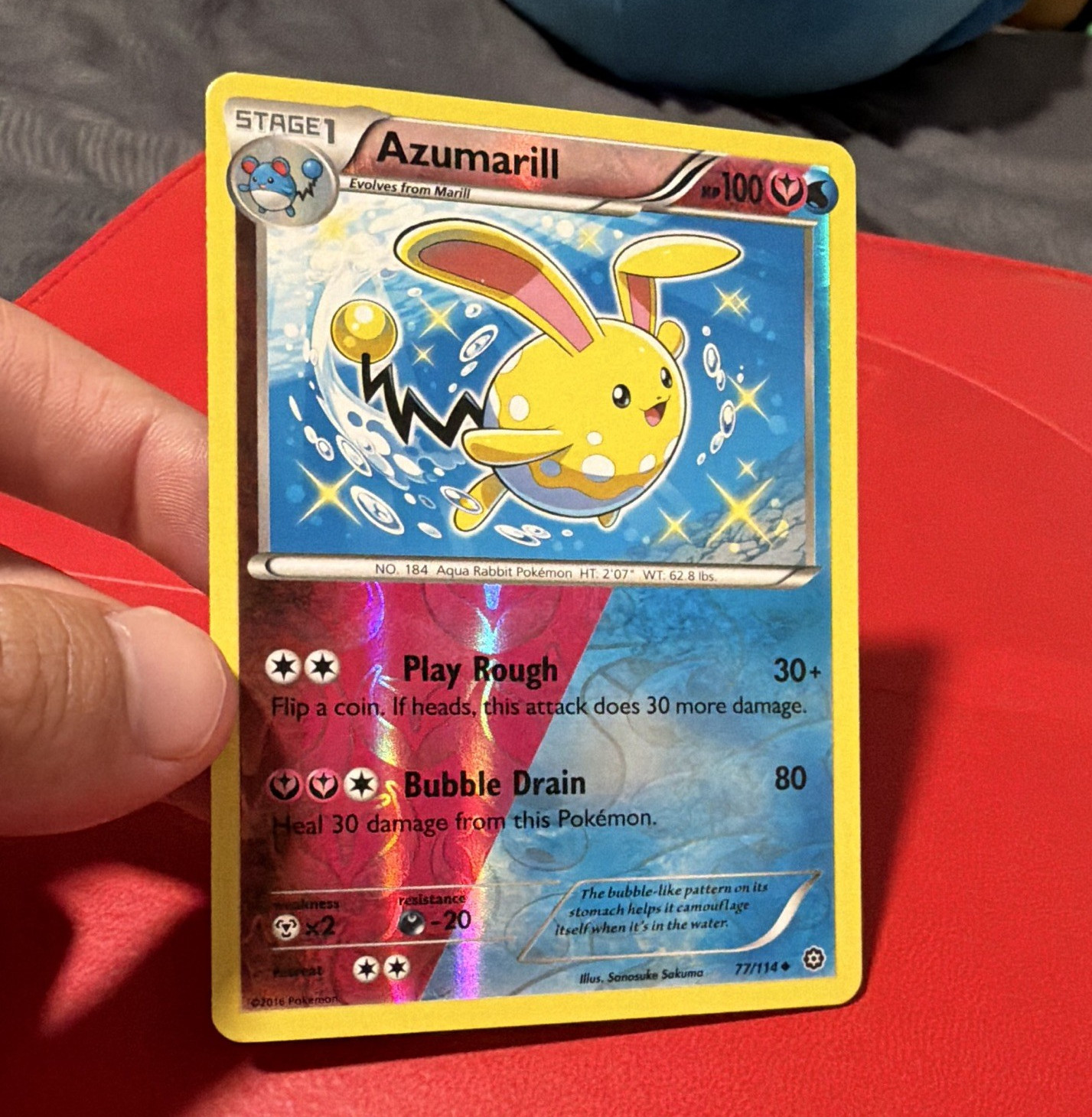 The Pokémon Company Azumarill 77/114 XY Steam Siege Reverse Holo EN