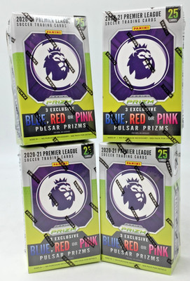 4x 2020-21 Panini Prizm Premier League 25 Soccer Cards in Each Sealed Mini Box