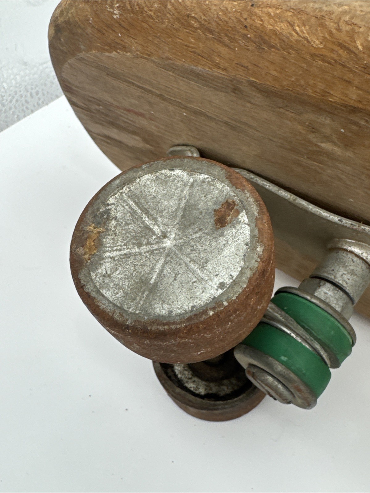 VTG ZIPEES Sidewalk Surfboard 60s Skateboard Manning Mfg Chicago Wood Deck M-444