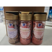 NEW McCormick Bridgerton Finishing Sugar Lavender Vanilla Strawberries & Cream