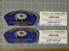 Boy Scouts BSA Orange County Wiatava Lodge OA 2005 Trade-O-Ree Donor CSP Set