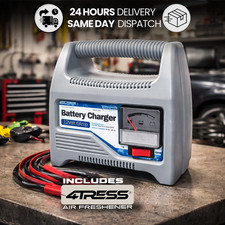 12v 6A Car Bike Battery Charger Portable Analogue Display 20Ah-80Ah SWBCG6+Airfr