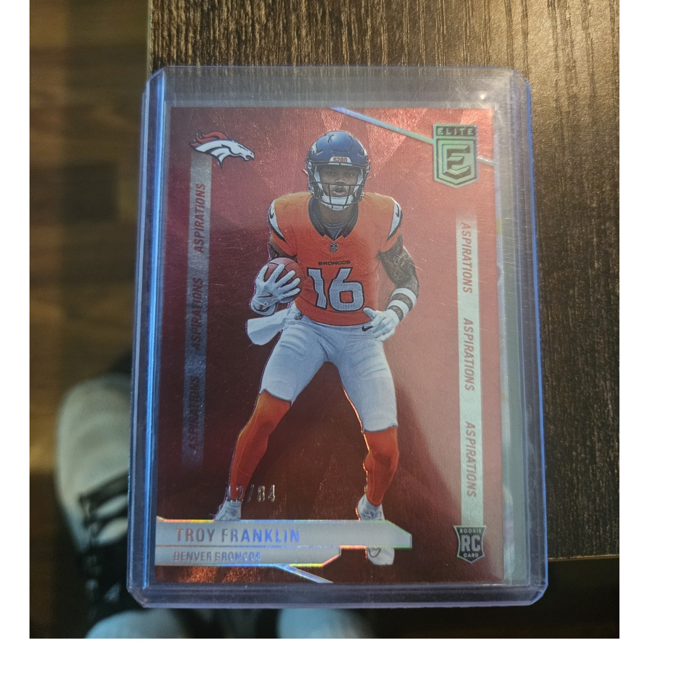 2024 Panini Donruss Elite Troy Franklin #116 Aspirations /84 Broncos NFL