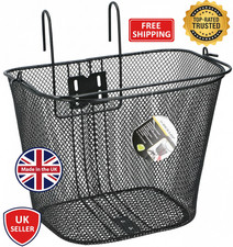 Bicycle Dunlop Bike Handlebar Carry Basket Shopping Metal hook Black 20L Storage
