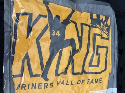 King Felix Mariners HOF Shirt XL Yellow Seattle Mariners Tee New Sealed MLB