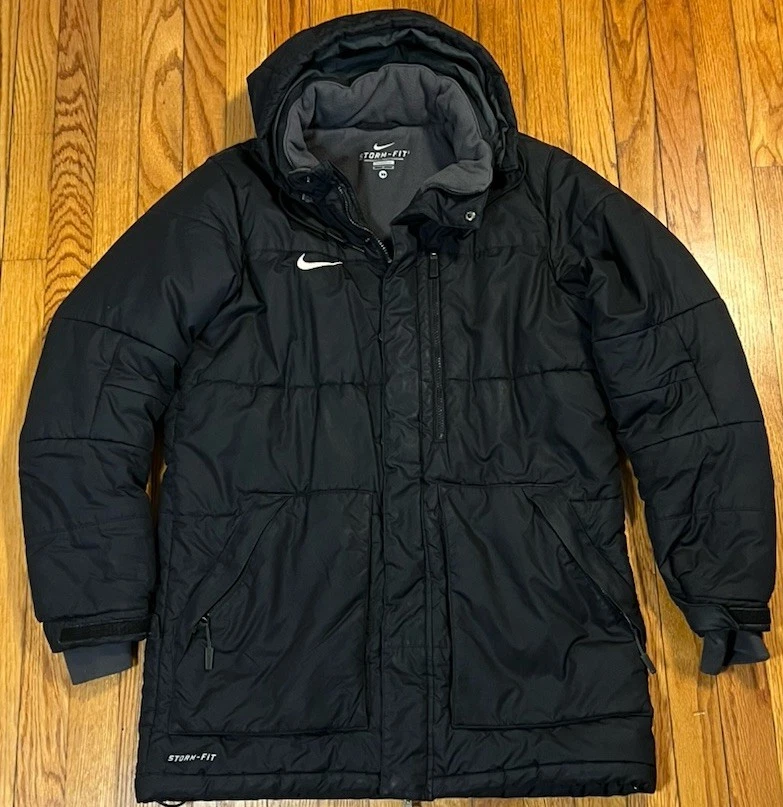 Nike Storm-FIT Black Insulated Hooded Winter Jacket Parka Coat Unisex Medium
Opens in a new window o