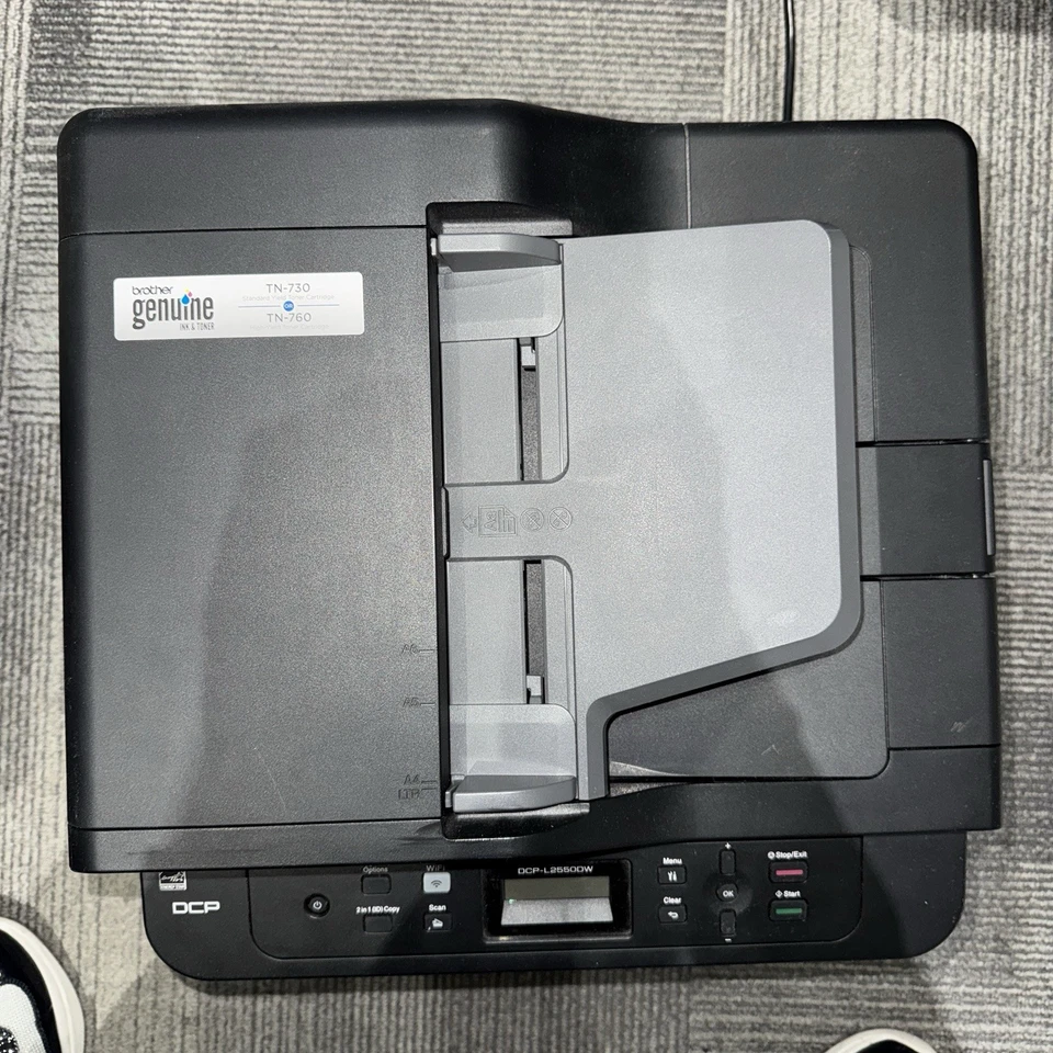 Impresora multifunción láser monocromática compacta Brother DCP-L2550DW - negra Foto 3 de 4