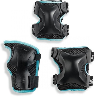 ROLLERBLADE Inliner Inlineskate Protektoren X-GEAR W 3 Pack Schonerset 2022 blac