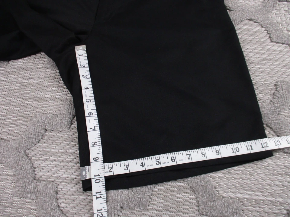 Pantalones Cortos Greg Norman Para Hombre 34 Negro Golf Logo Tiburón Rendimiento Resistente a las Arrugas Foto 2 de 4