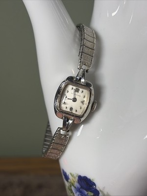 Vintage Longines Watch 10K Gold Filled 17J Ladies Dress Wind Up Works 16mm 6 