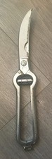 Vintage Italy Made 9.5" Chrome plated Cutlery Scissors Shears