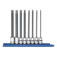 38 In. Drive Metric Long Ball End Hex Bit Socket Set 8-piece 38 In. Drive Metric Long Ball End Hex Bit Socket Set 8-piece