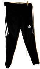 ADIDAS Climacool Zip-Hem, Zip-Pocket Triple Stripe Crop Track Pants-XS