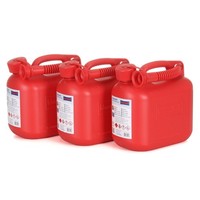 3X 5 L HÜNersdorff 811560 Kanister Benzinkanister Reservekanister Rot