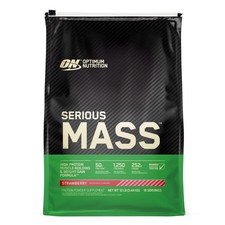 Serious Mass Strawberry Weight Gain Protein Powder | 12 lbs 9.63 per gallon