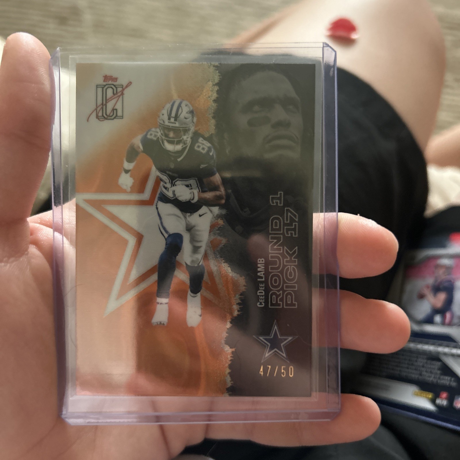 Ceedee Lamb Topps Signature Orange Lave /75 2025