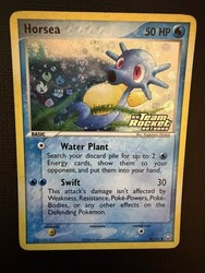 Horsea 58/109 EX Team Rocket Returns Reverse Holo Stamped