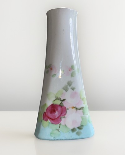 Vintage Porcelain Hat Pin Holder Hand Painted Floral Victorian Style 5” - 第 1/7 張圖片