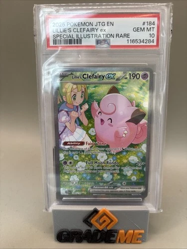 PSA 10 GEM Mint - Lillie's Clefairy #184 Pokémon Journey Together, Graded