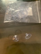 10 Pack 20 mm Glass Table Suction Cups Rubber Anti Collision Pads Clear, New USA
