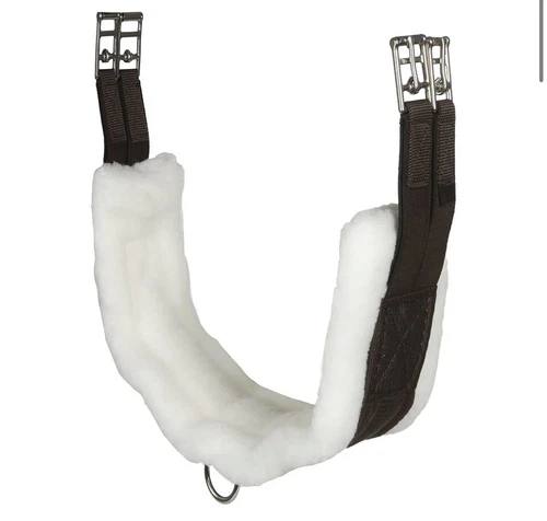 English Fleece Girth With Double Elastic