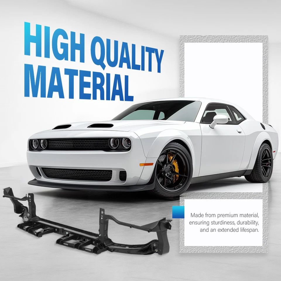 Barra de amarre de soporte de radiador superior para Dodge Challenger 2015-2022 2023 #68174972AF Foto 3 de 4