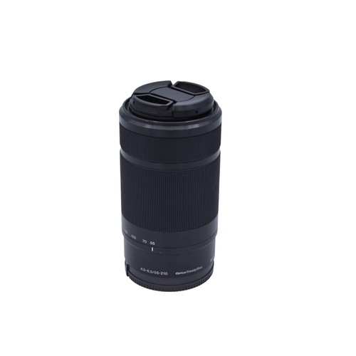 Sony E 55-210mm f/4.5-6.3 OSS Autofocus APS-C Lens for E-Mount, Black, With Caps