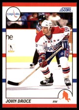 John Druce 1990-91 Score #246 Capitals NHL READ FREE SHIPPING AutographDen