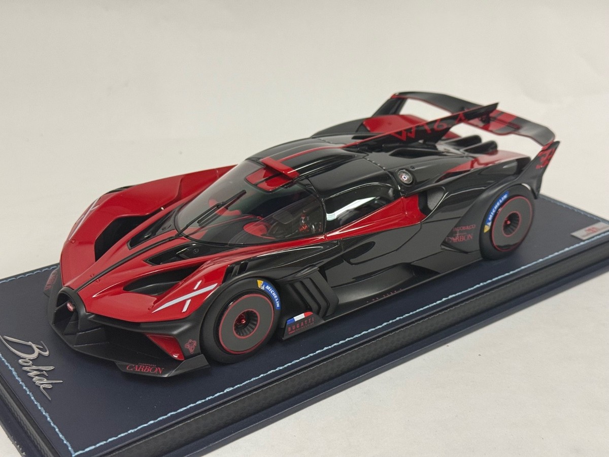 1/18 MR Collection Bugatti Bolide in Red BUG014C Leathe Base IN