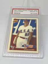 1991 Topps Traded Tiffany Jason Giambi  45T RC ROOKIE USA GEM MINT PSA 10