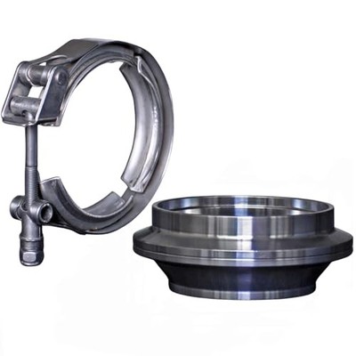 .5 to 3 Inch ID Exhaust V-Band Adapter Reducer Coupler, ID 3'' to ID 2.5'' 2