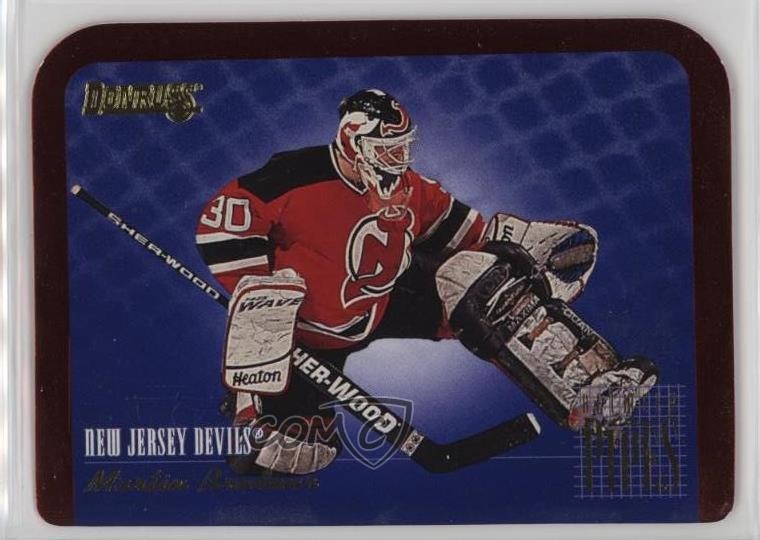 1995-96 Donruss Between the Pipes Martin Brodeur #5 HOF e0k