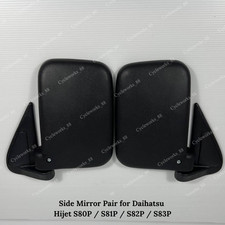 Daihatsu Hijet Side Mirror Pair S80P S81P S82P S83P Manual Black ? Free Shipping