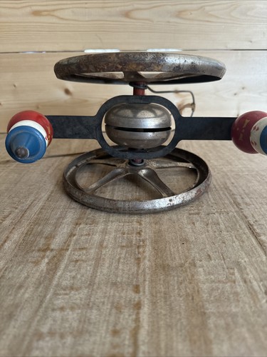 Antique The Gong Bell 1924 USA Clown Bell Seesaw Pull Toy - RARE - Picture 5 of 6