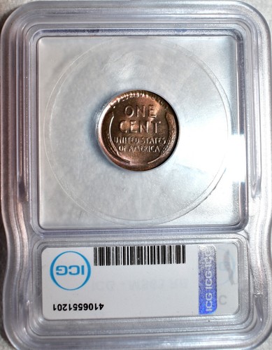 ICG MS-63 RB 1920-S Lincoln Cent, Attractively Toned, Red-Brown specimen. - Picture 2 of 2