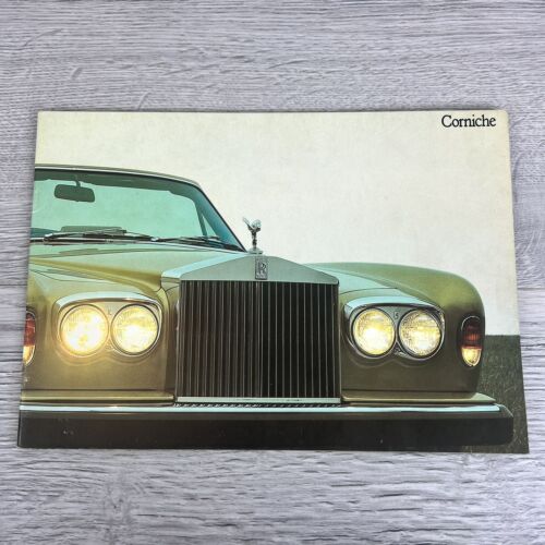 Rolls-Royce Corniche 1977-80 UK Market Sales Brochure Saloon Convertible - Afbeelding 1 van 7