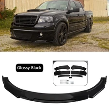 Front Bumper Lip Chin Splitter Spoiler For 1999-2008 Ford F-150 Gloss Black