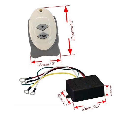 Anchor Remoto Windlass Inalámbrico Doble Interruptor Abierto Barco Controlador de Recorte Ballenero - Imagen 3 de 7