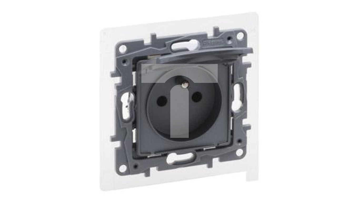 Niloe Selection Socket 2p+with IP44 16A 250V with shutter, screw terminal /T2UK