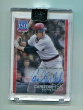 2019 Topps Clearly - CARLTON FISK - 150 Years Autograph - BOSTON RED SOX #d/50
