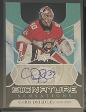 Chris Driedger 2020-21 Upper Deck Signature Sensations #SSCD CAR - PANTHERS