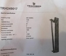 Tranzeo TRH249017 Antenna