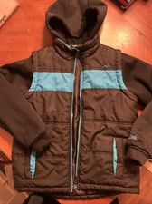 Boys Pacific Trail Medium 10 12 Lined Vest Hooded Jacket