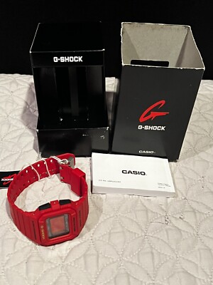 Casio Midsize G5500C-4 G-Shock Though Culture LIMITED EDITION Red
