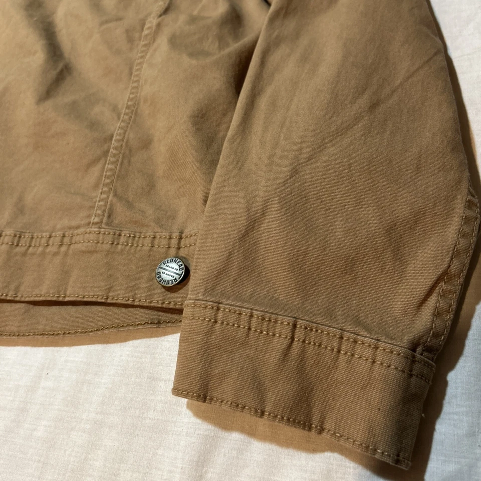 Chaqueta mediana Red Head para mujer de lona de algodón bajo Pro Cabelas elástica marrón tostado Foto 4 de 4